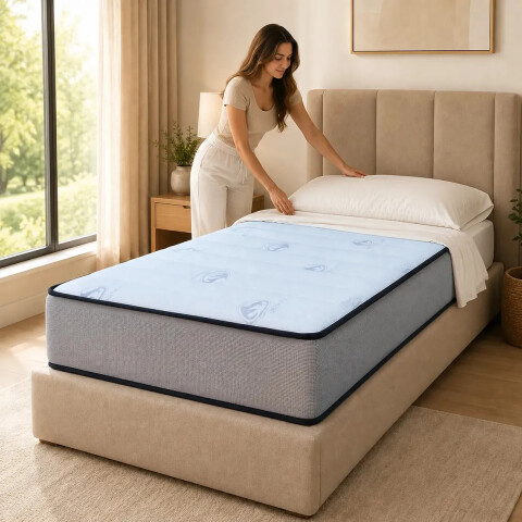Colchon MEGA DENSIDAD Espuma Ortopédico 1 Plaza - 78 cm