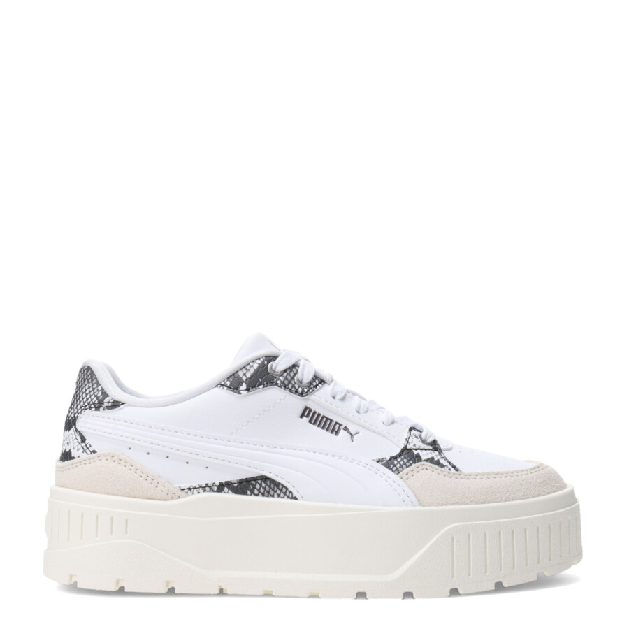 Championes de Mujer Puma Karmen II Idol Snake Chic Blanco - Negro - Gris