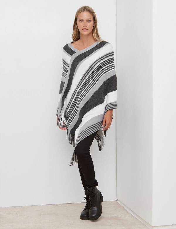 Poncho Soft GRIS/MULTI