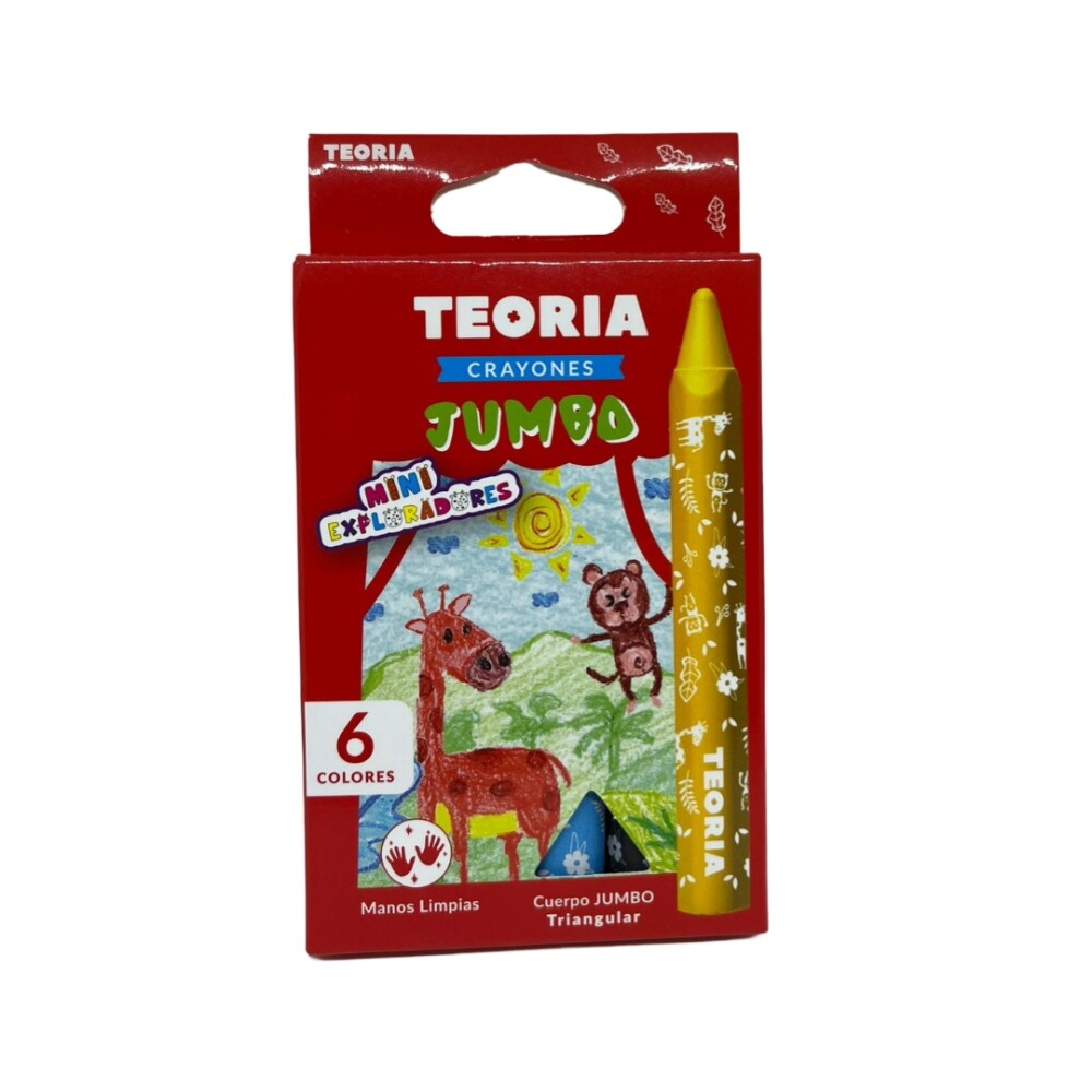 Crayones Jumbo Triangulares x6 Teoría+ #Crayones Jumbo Triangulares x 6 Teoría+