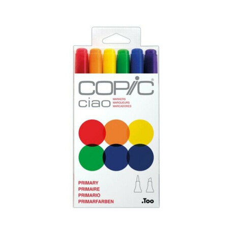 Marcadores Copic Colores Primarios Set X6 Unica