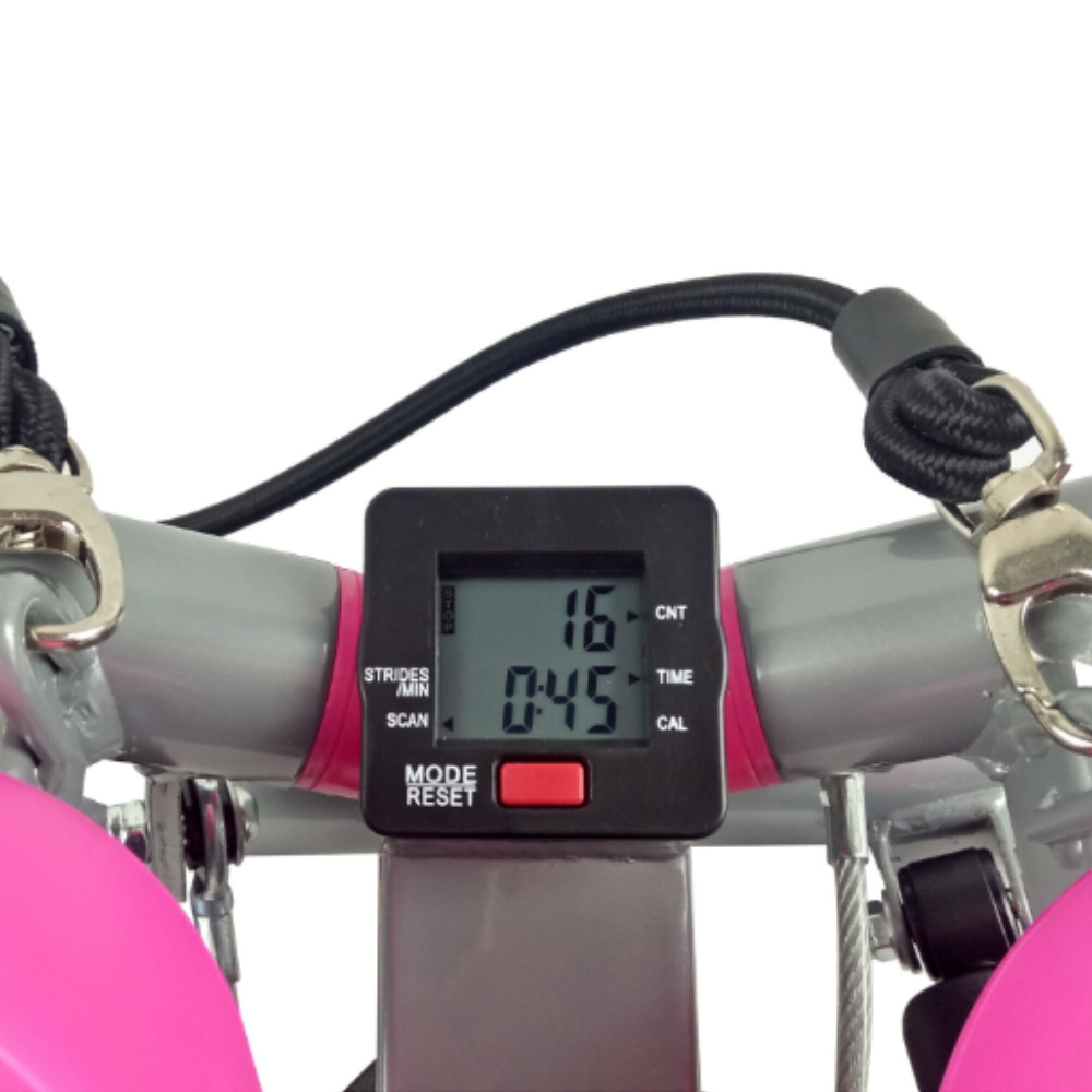 Mini Stepper para ejercicio en casa con bandas de resistencia, capacidad de 100 kg, pantalla LCD