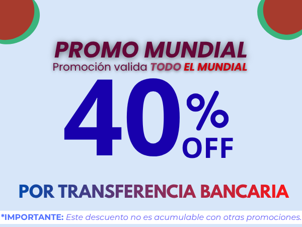 30% OFF TRANSFERENCIA