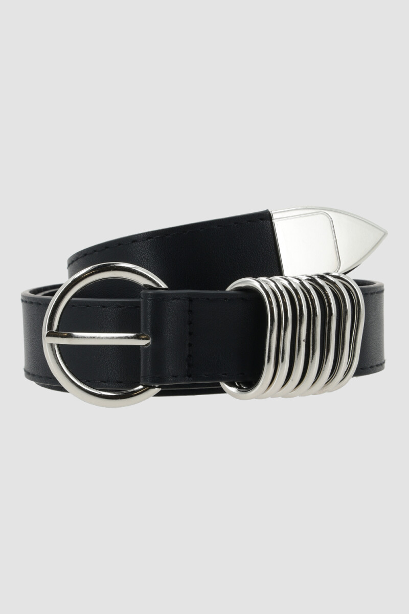 Cinto varios argollas Negro