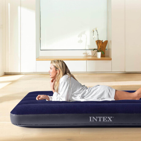 Colchon Intex 1 Plaza Inflable Clásico Resistente Colchon Intex 1 Plaza Inflable Clásico Resistente