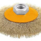 TOLSEN CEPILLO COPA CHATO BRONCEADO AMOLADORA 100MM Tolsen Cepillo Copa Chato Bronceado Amoladora 100mm