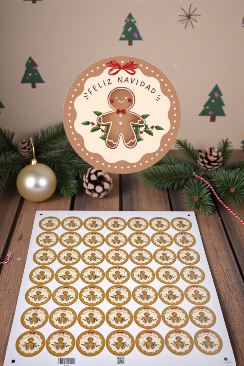 Stickers navidad placha - DISEÑO 16 