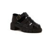 Euro Teens Sandalia Casual Tres Tiras C/talón Suela Tractor Negro
