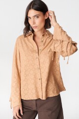 Camisa Ondulada Camel