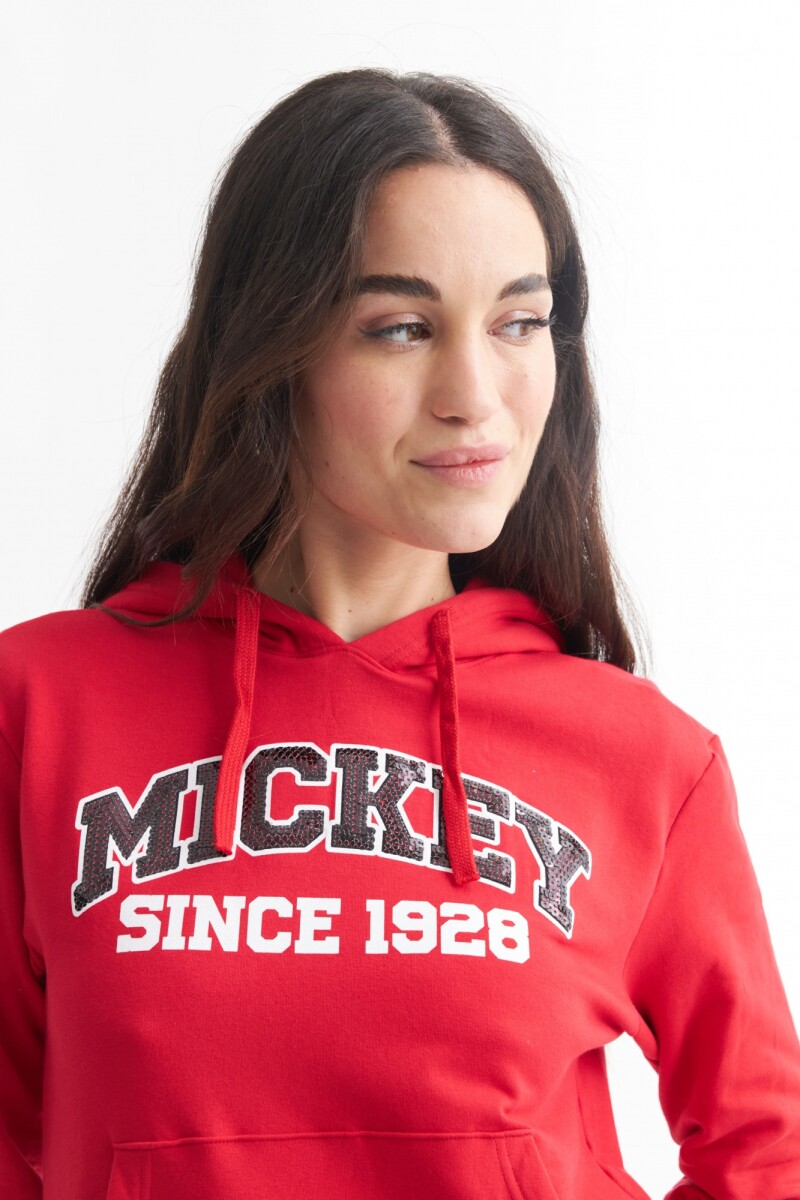 Buzo dama Mickey ROJO