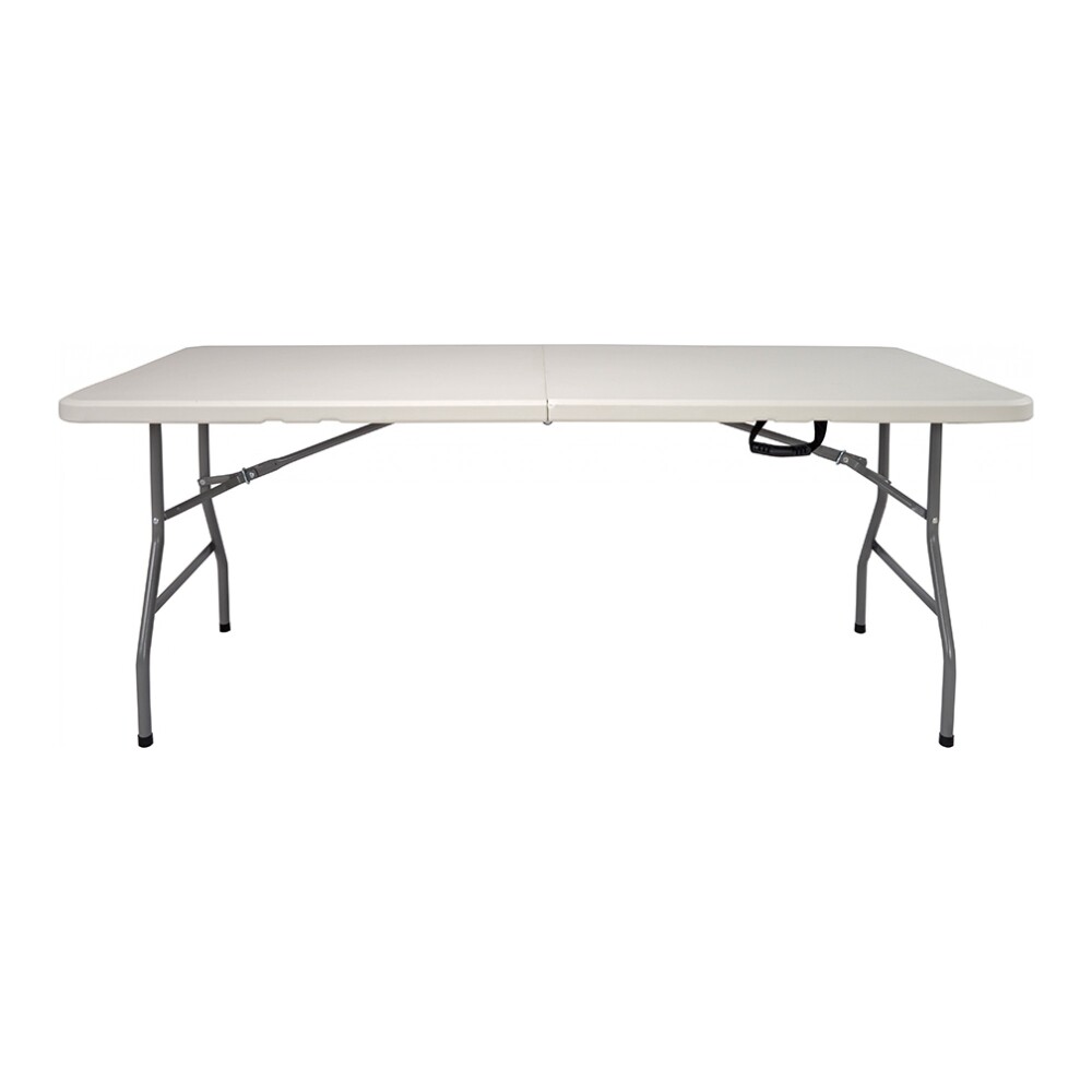 MESA PLEGABLE POLIETILENO-Y-METAL BLANCO BAGAN