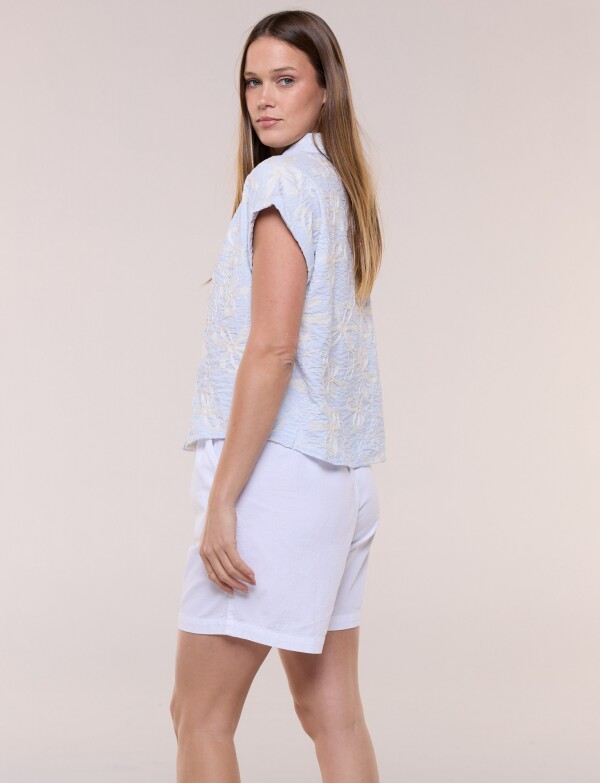 Camisa M/c Relieve CELESTE/MULTI