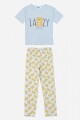 Conjunto de pijama Lazy CELESTE