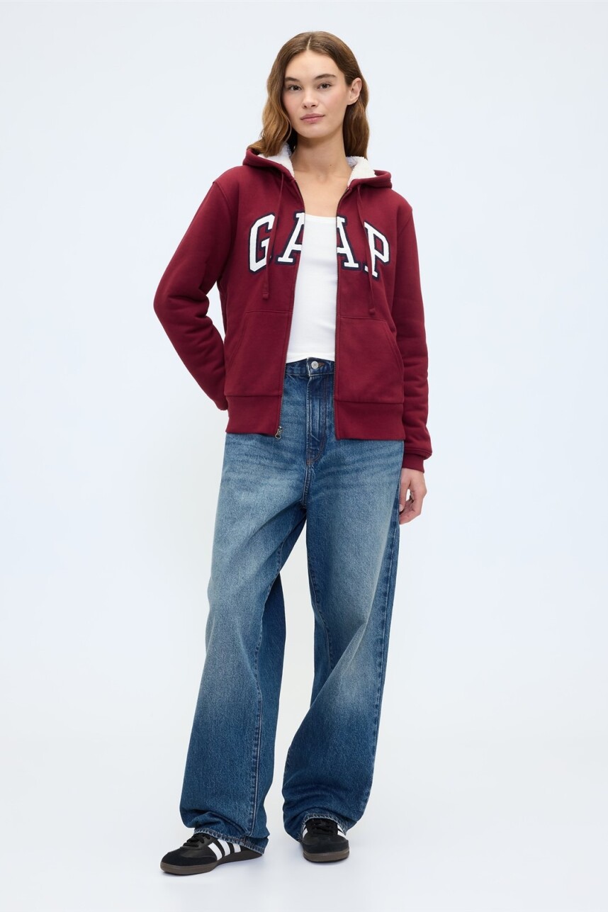 Canguro Con Corderito Logo Gap Mujer Red Delicious