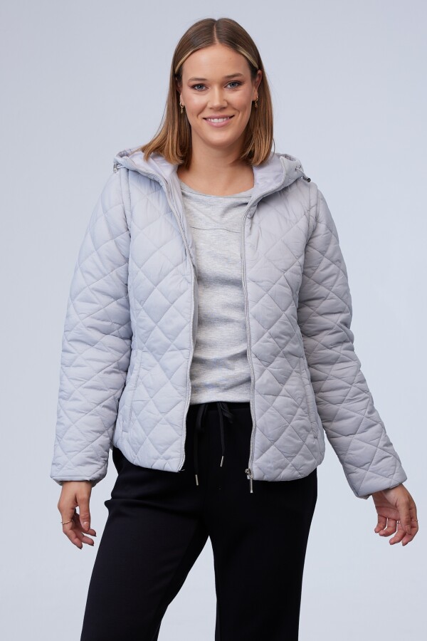 Campera & Chaleco GRIS CLARO