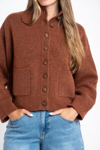Cardigan Lana Chocolate
