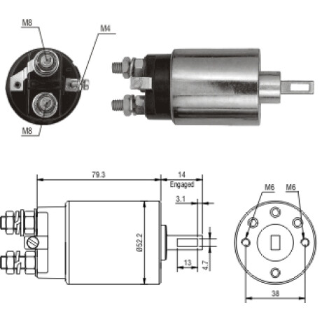 AUTOMATICO DE ARRANQUE - NISSAN HITACHI 24V ZM AUTOMATICO DE ARRANQUE - NISSAN HITACHI 24V ZM