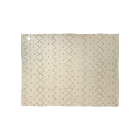 ALFOMBRA NATURAL 69X114CM PUNTOS ZIGZAG ALFOMBRA NATURAL 69X114CM PUNTOS ZIGZAG