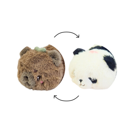 Peluche de carpincho y panda magico Marron