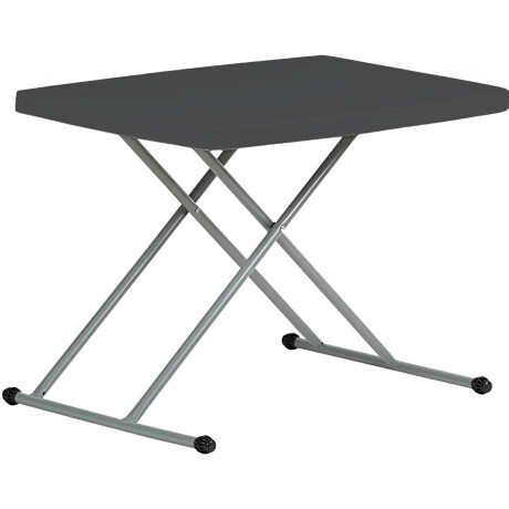 Mesa Plegable Auxiliar Camping Jardín 76x50x28cm Negro