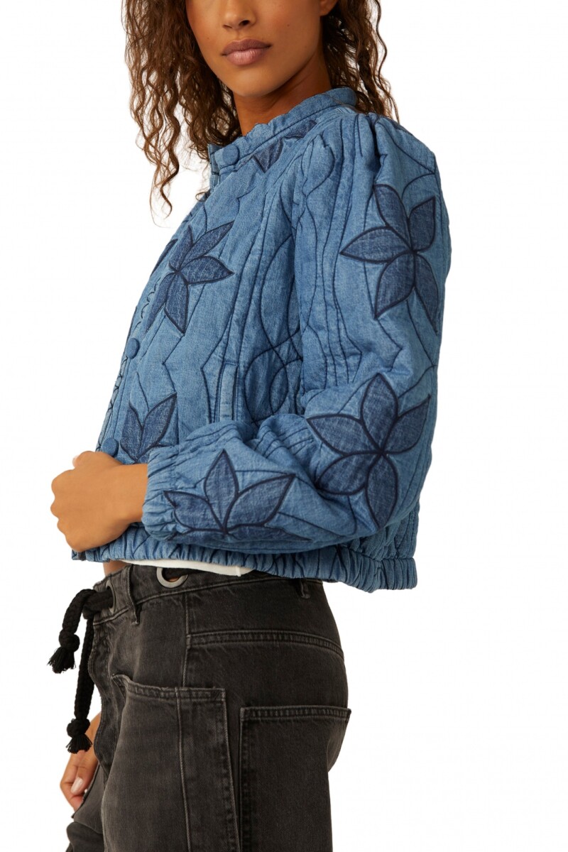 CAMPERA QUINN QUILTED Azul