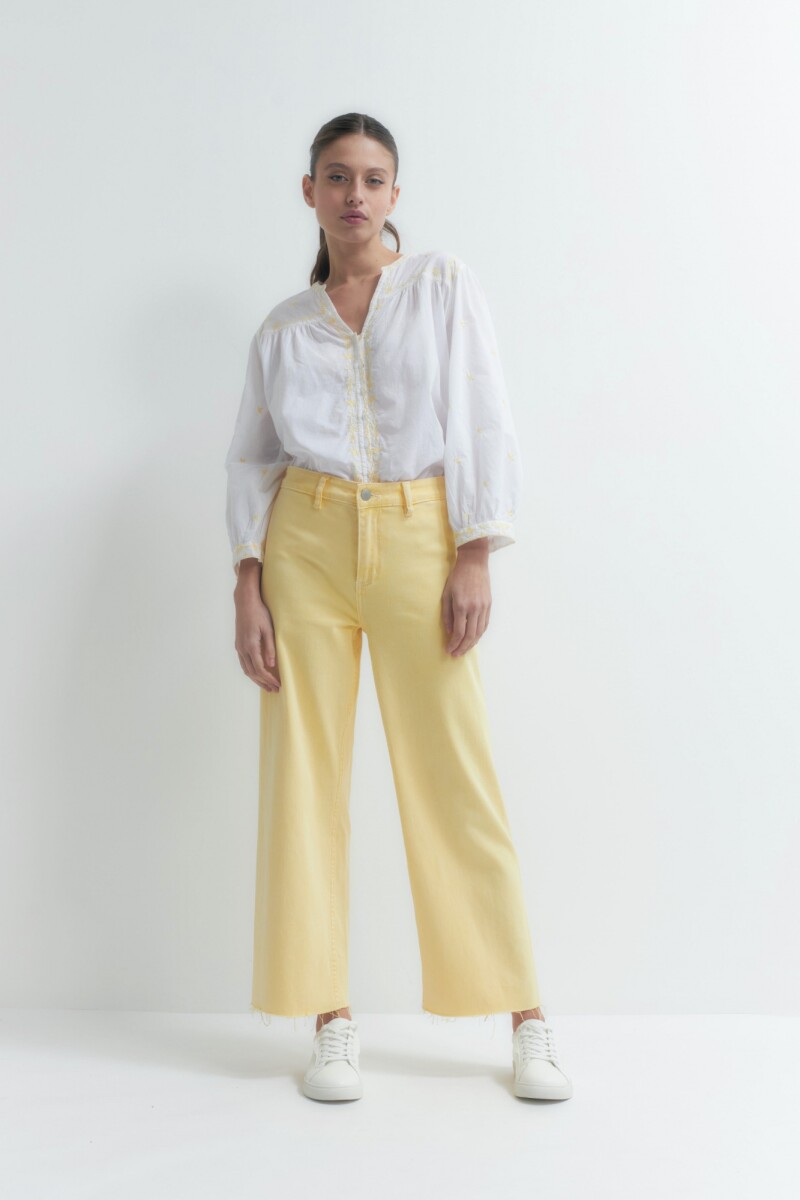 Jean culotte Paulina amarillo