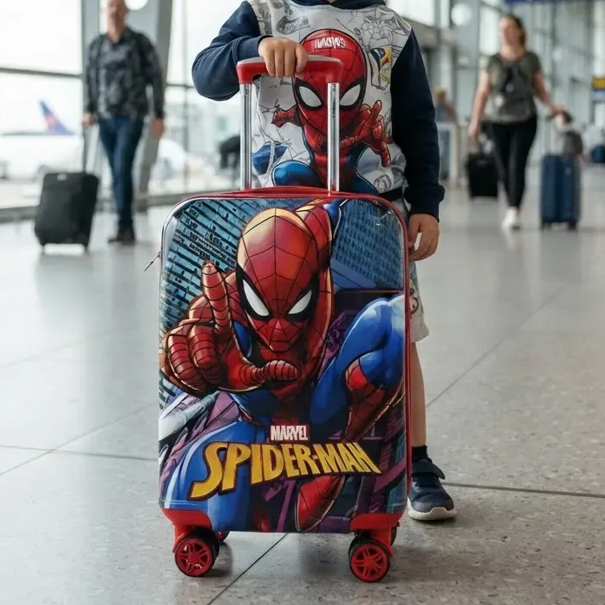 Valija Infantil Spiderman 46 cm con Candado de Seguridad 