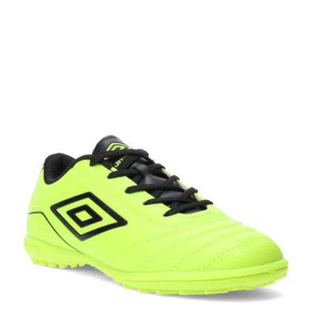 Championes de Niños Umbro Fútbol 5 Classico II TF Verde Lima - Negro