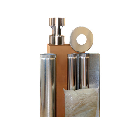 Calefactor Gaudin Kit Chimenea de Techo Inox
