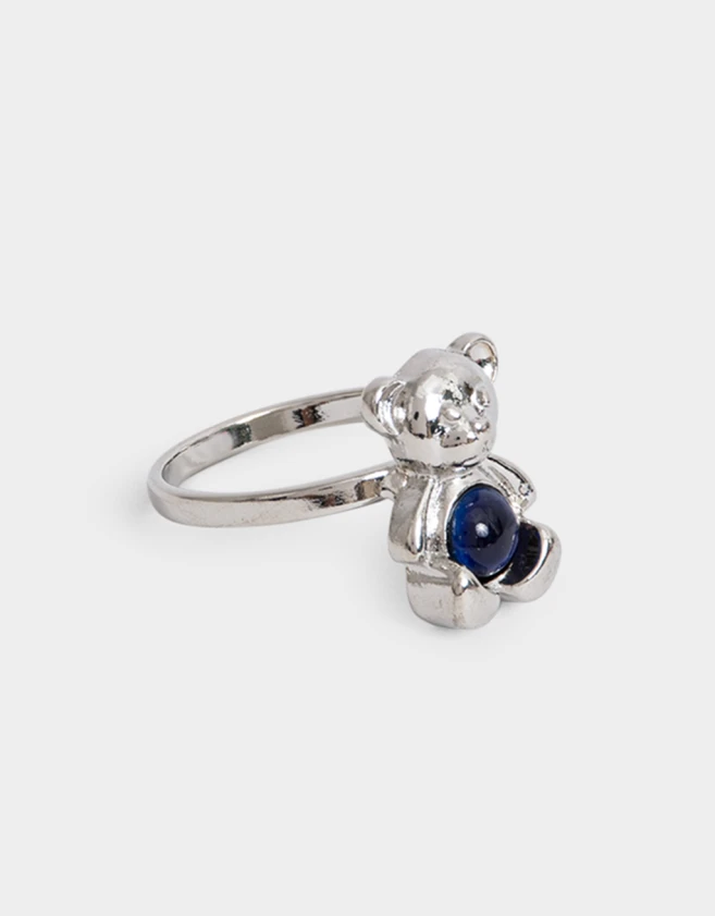 Anillos Medianos y Grandes Mood Anillo Osito Mood - Plateado