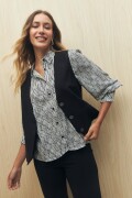 CAMISA LIRIAN Negro/Blanco