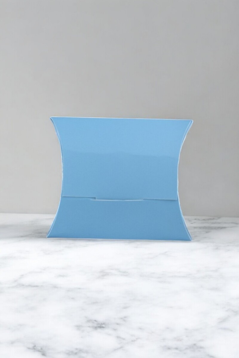 Estuche pillow eco 7x8 cm - CELESTE 