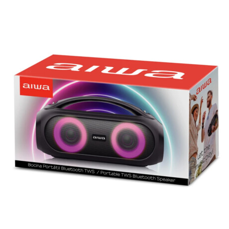 Parlante Boombox Aiwa AW-S500BT 40W R.M.S. TWS Negro