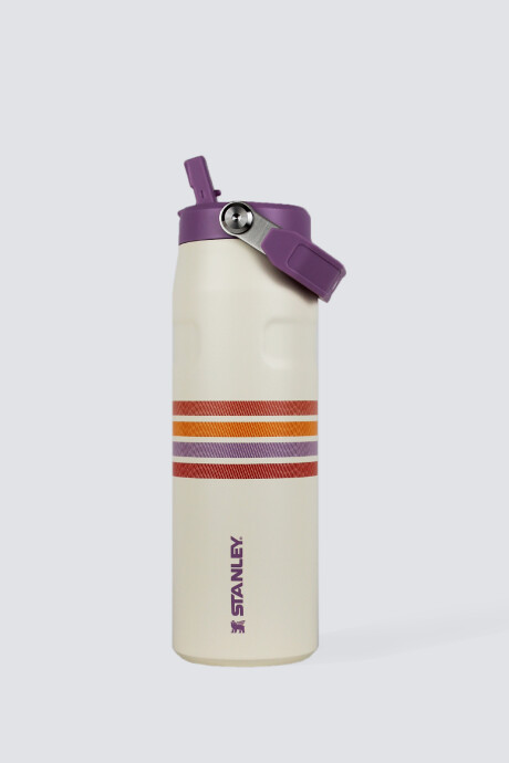 Botella Stanley The Aerolight 24 OZ Crudo - Rayas lila y naranja