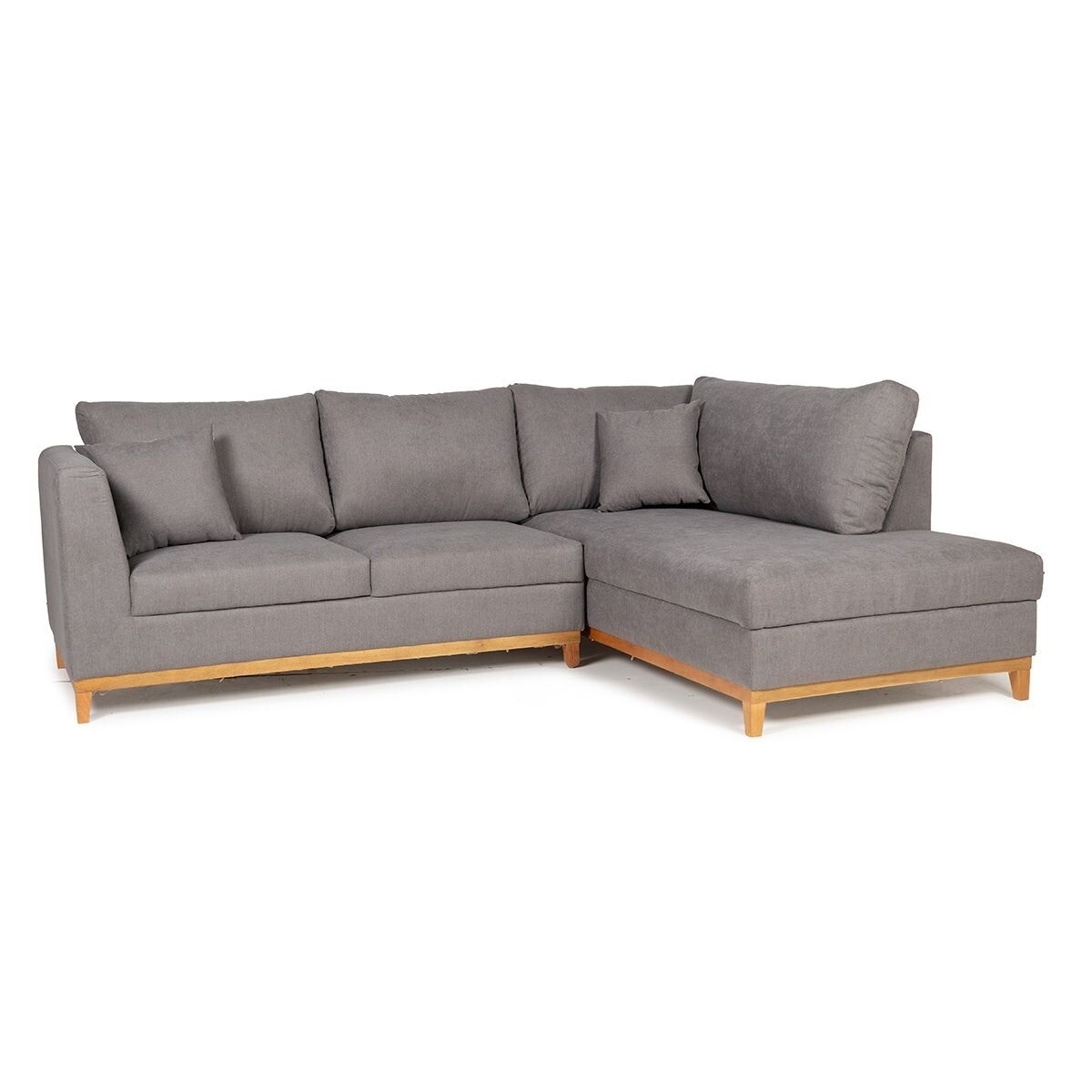 Rinconera Belfast - Tela Microfibra - Chaise derecho - 2160 (Grafito) 
