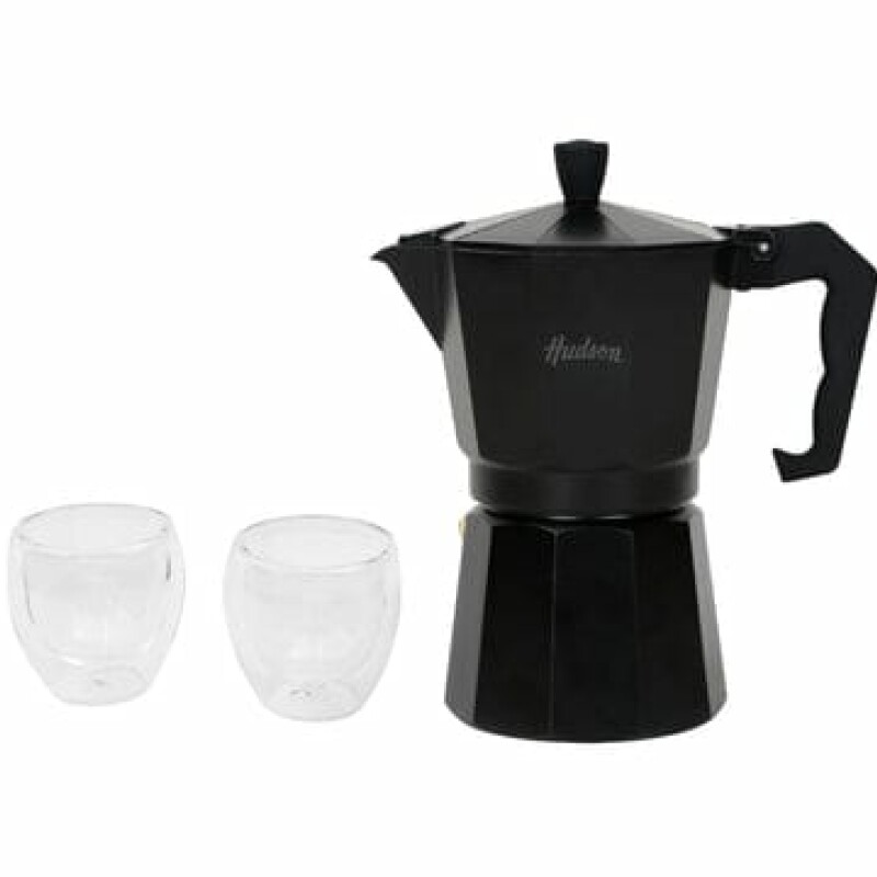 SET CAFE ALUMINIO NEGRO HUDSON SET CAFE ALUMINIO NEGRO HUDSON