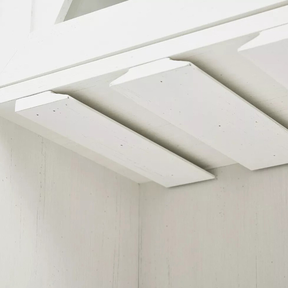 CRISTALERO 4 PUERTAS ARMARIO BAR COPERO BOTELLERO ESTANTERÍA BLANCO