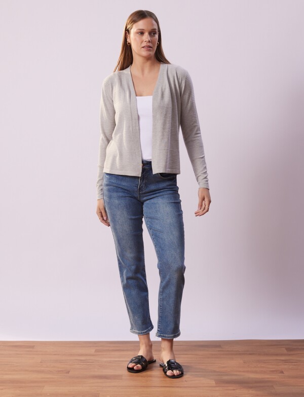 Cardigan Det Ribs GRIS
