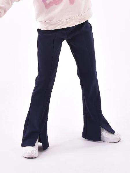CALZA SLIT NIÑA AZUL
