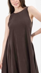 VESTIDO LIZE MARRÓN