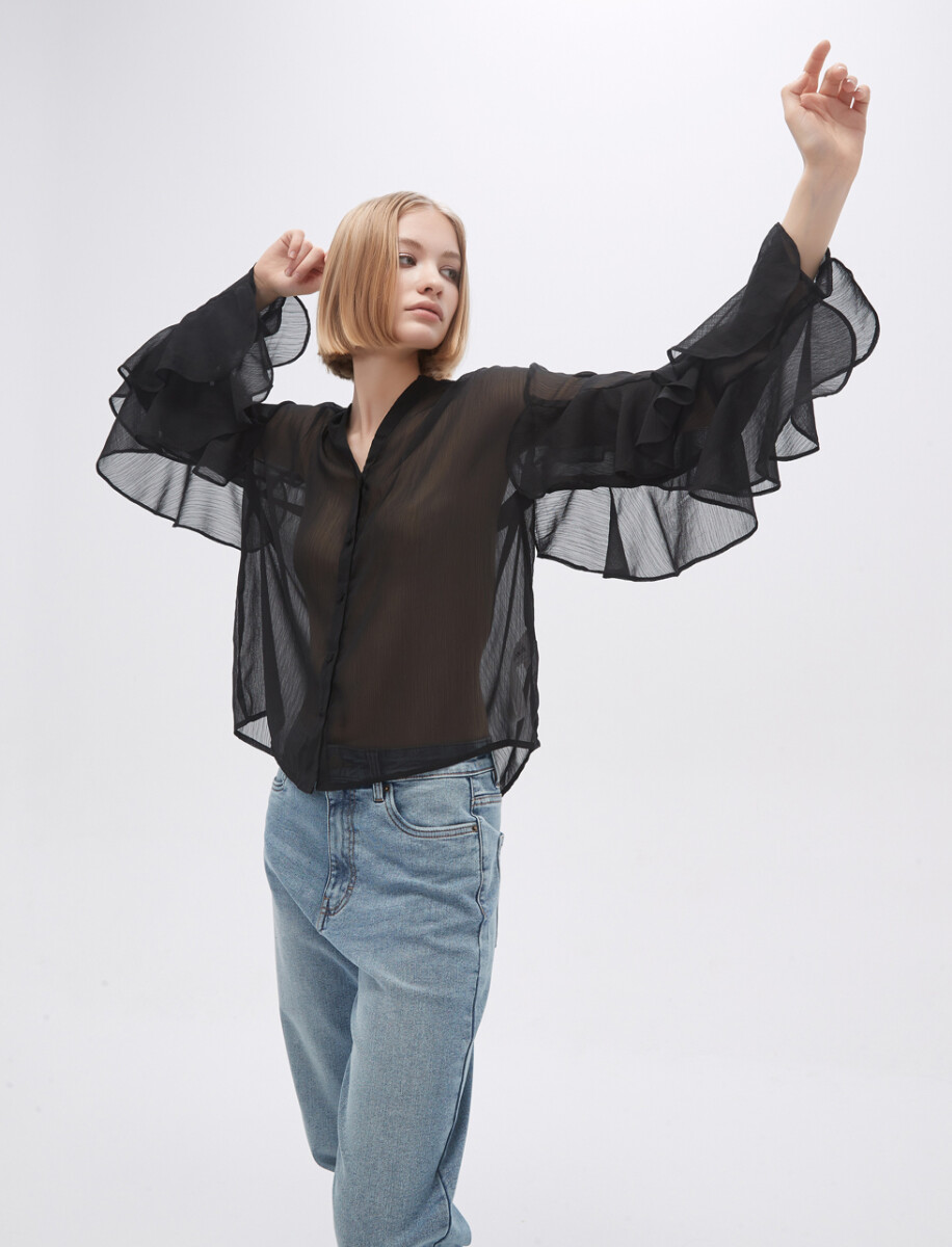 Camisa Cluni - Negro 