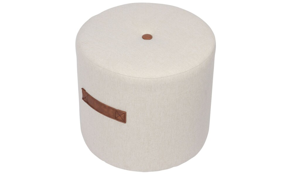 Puff IVAN Tapizado Beige