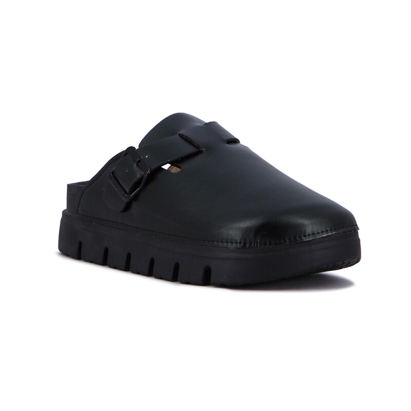 Darkness Zueco Dama Una Tira C/ Hebilla Y Plataforma - Negro Negro