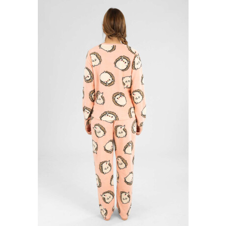 Pijama polar puercoespin Rosado