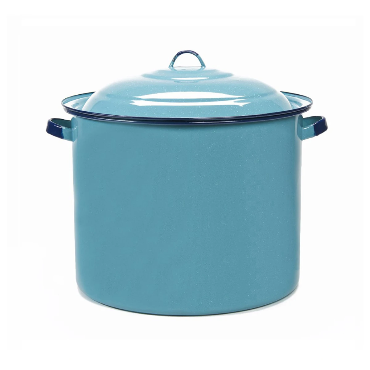 OLLA 7.3LTS RECTA C/TAPA VITRIFICADO TURQ CINSA. D24CM 