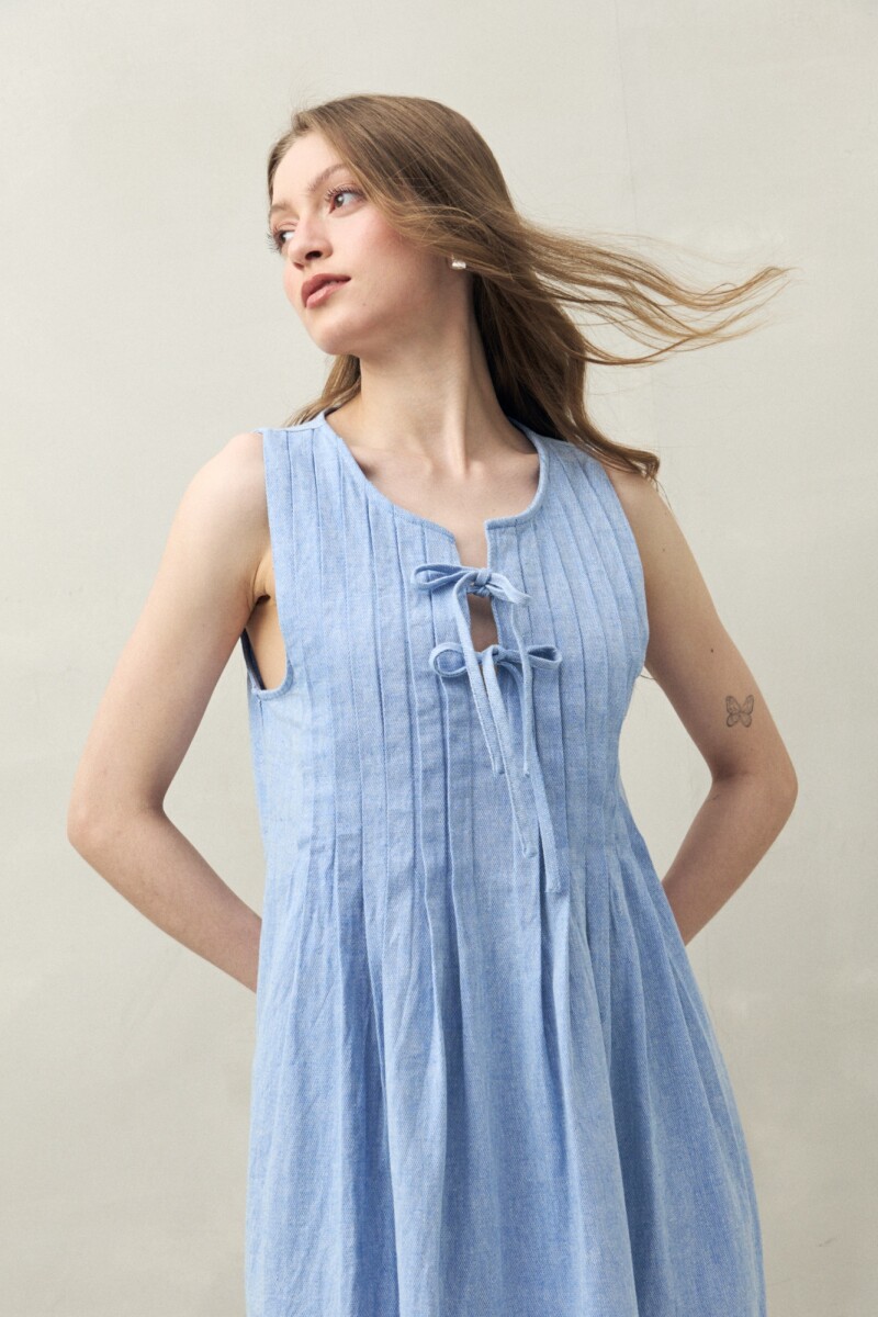 VESTIDO ODEN Azul Melange