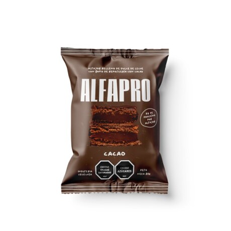Alfapro Alfajor Protéico Chocolate negro caja x 8 unidades Alfapro Alfajor Protéico Chocolate negro caja x 8 unidades