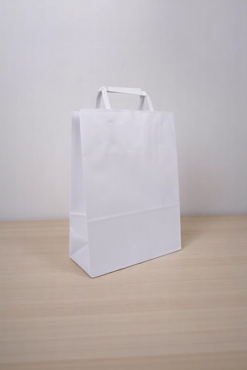 Bolsa lisa acuario 22x10x30 cm - BLANCO 