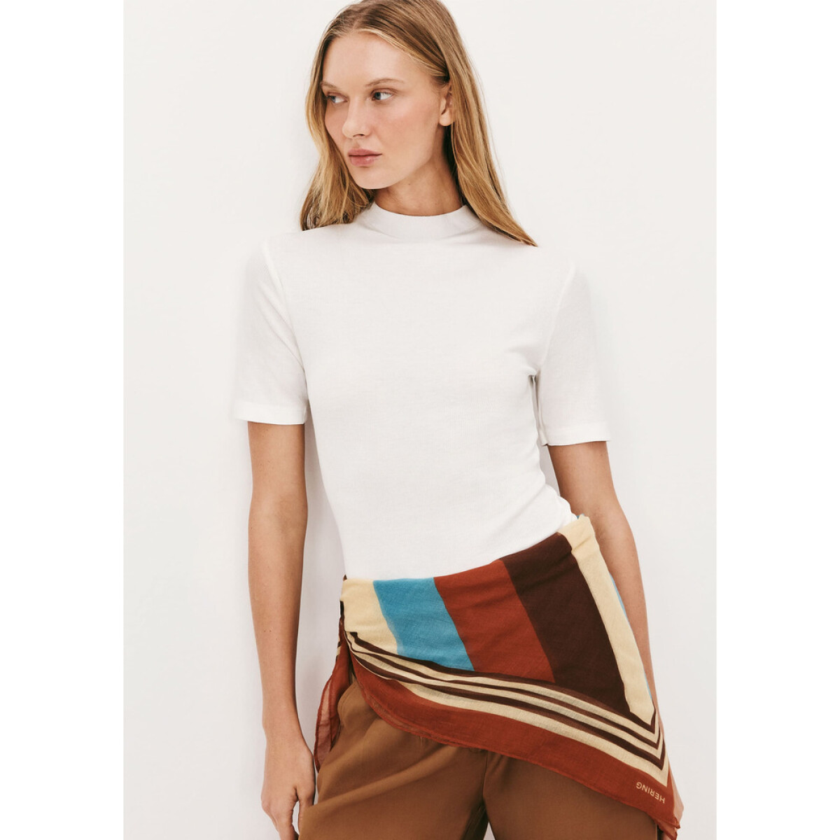 BLUSA MM FEM - BEGE MESCLA 