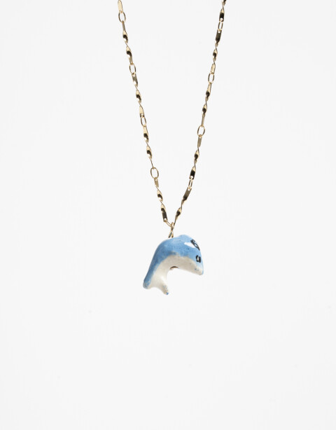 Cadena Corta con Dije Color Cadena Corta Dije Delfín - Combinacion Multicolor